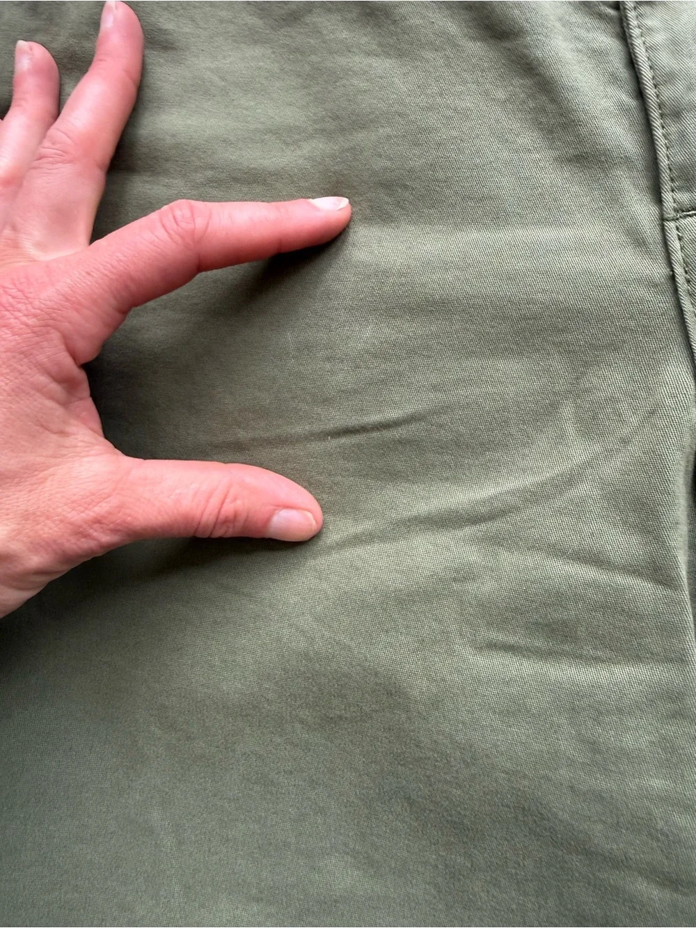 Caslon Ultra High Rise Green Twill Pants size 8 - Picture 8 of 8